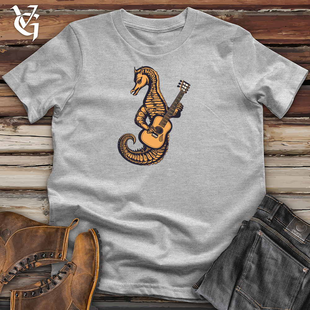 Seahorse Ocean Guitar Serenade Cotton Tee