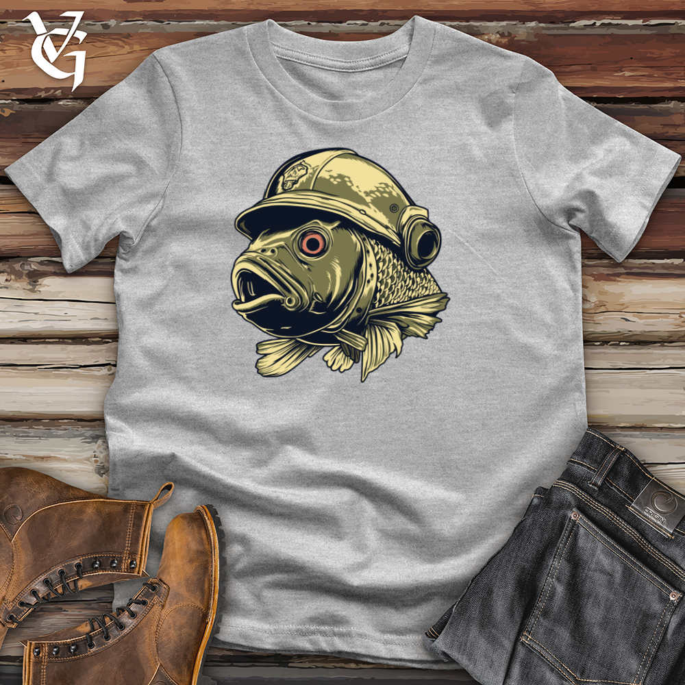 Fish Trooper Helmeted Brigade Cotton Tee