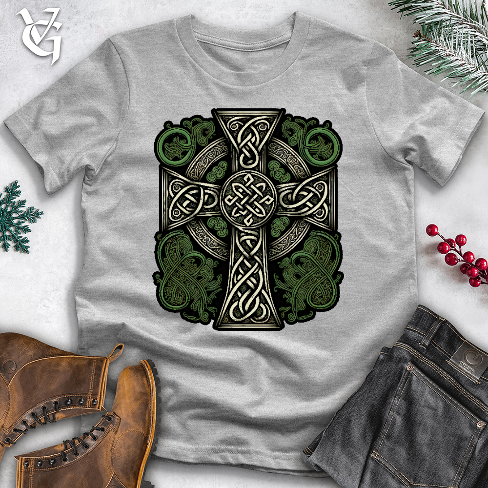 Green Celtic Cross Tee