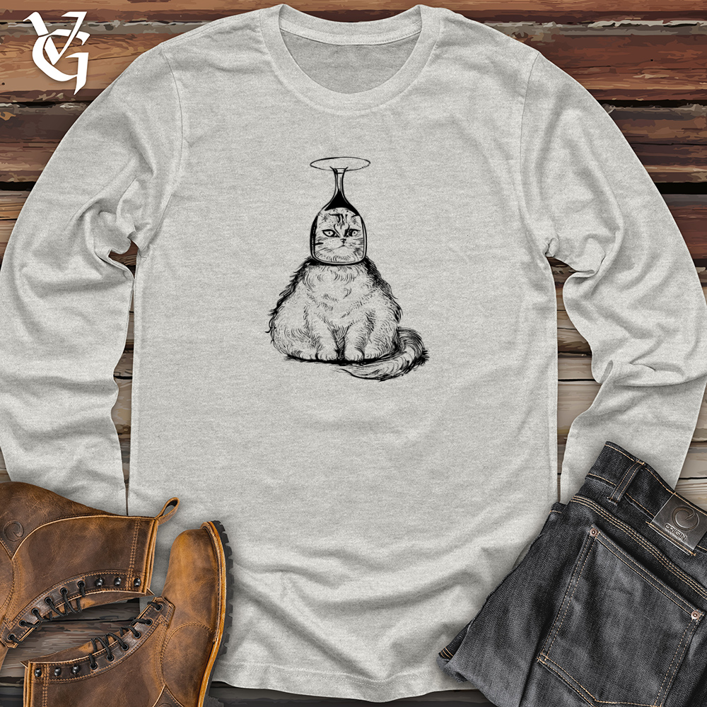 Cat Wine Head Long Sleeve