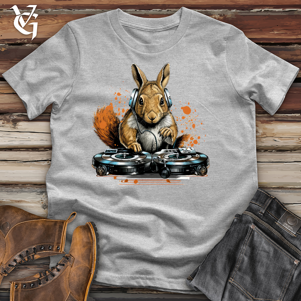 Viking Goods Dj Squirrel Cotton Tee Black / L