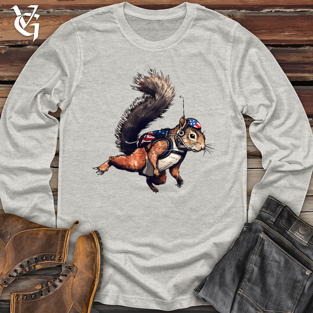 American Skydiving Squirrel Long Sleeve