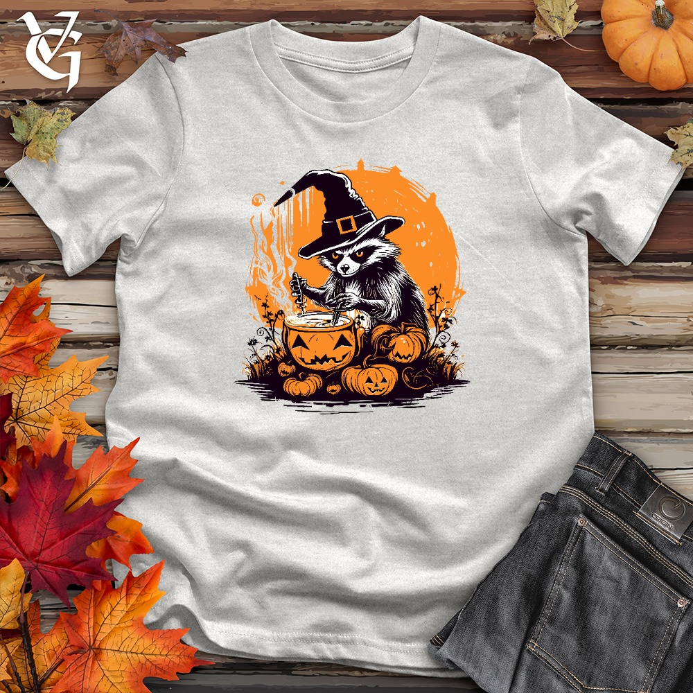 Cauldron Stirring Raccoon Cotton Tee