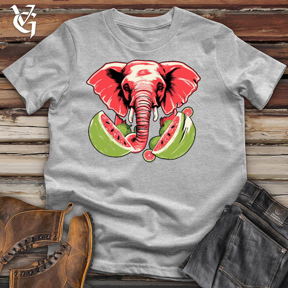 Elephant Watermelon Cotton Tee