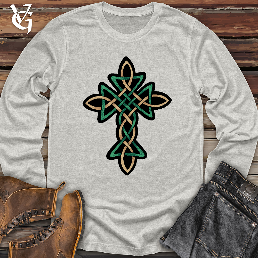 Celtic Golden Cross Long Sleeve