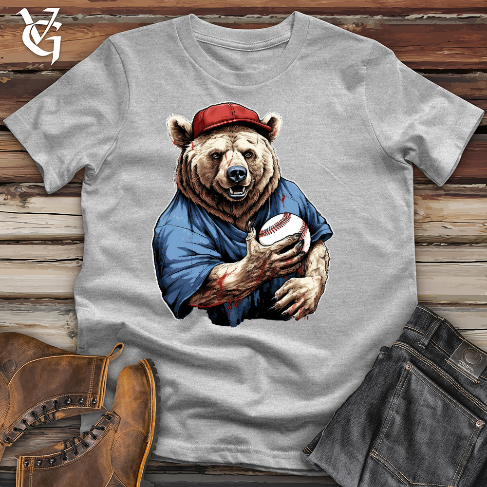 Pitching Bear Cotton Tee