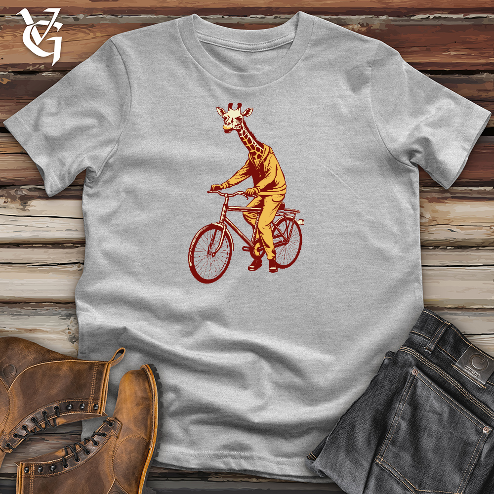 Cycling Giraffe Cotton Tee