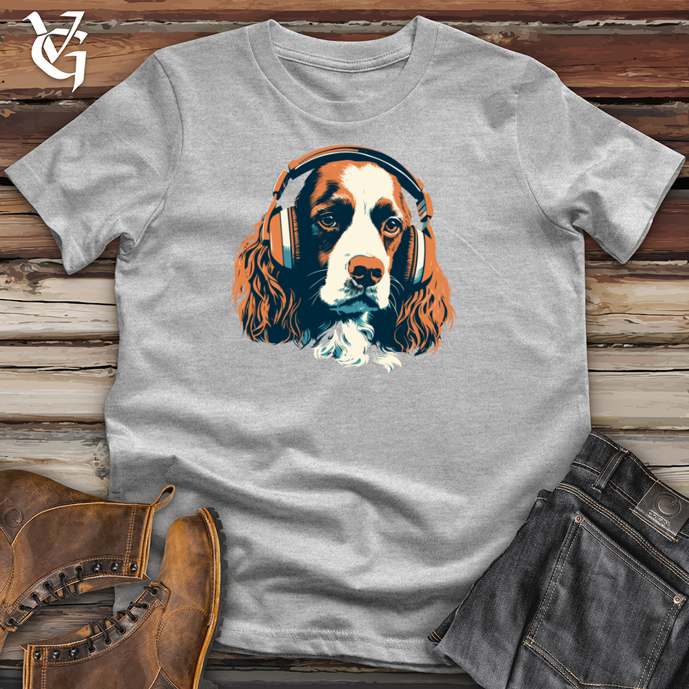 Dog Paw tapping Beats Headphone Harmony Cotton Tee