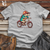 Armadillo Retro Bike Ride Fiesta Cotton Tee