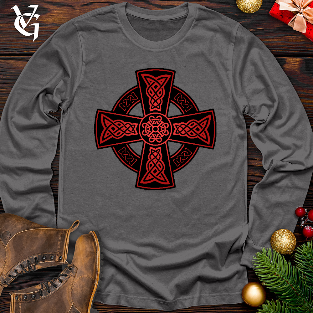 Celtic Christmas Cross Long Sleeve