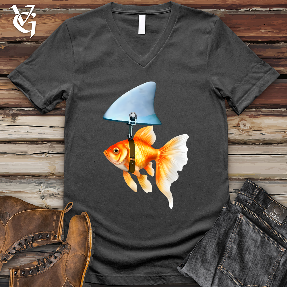 Goldfish Shark Fin V-Neck Tee