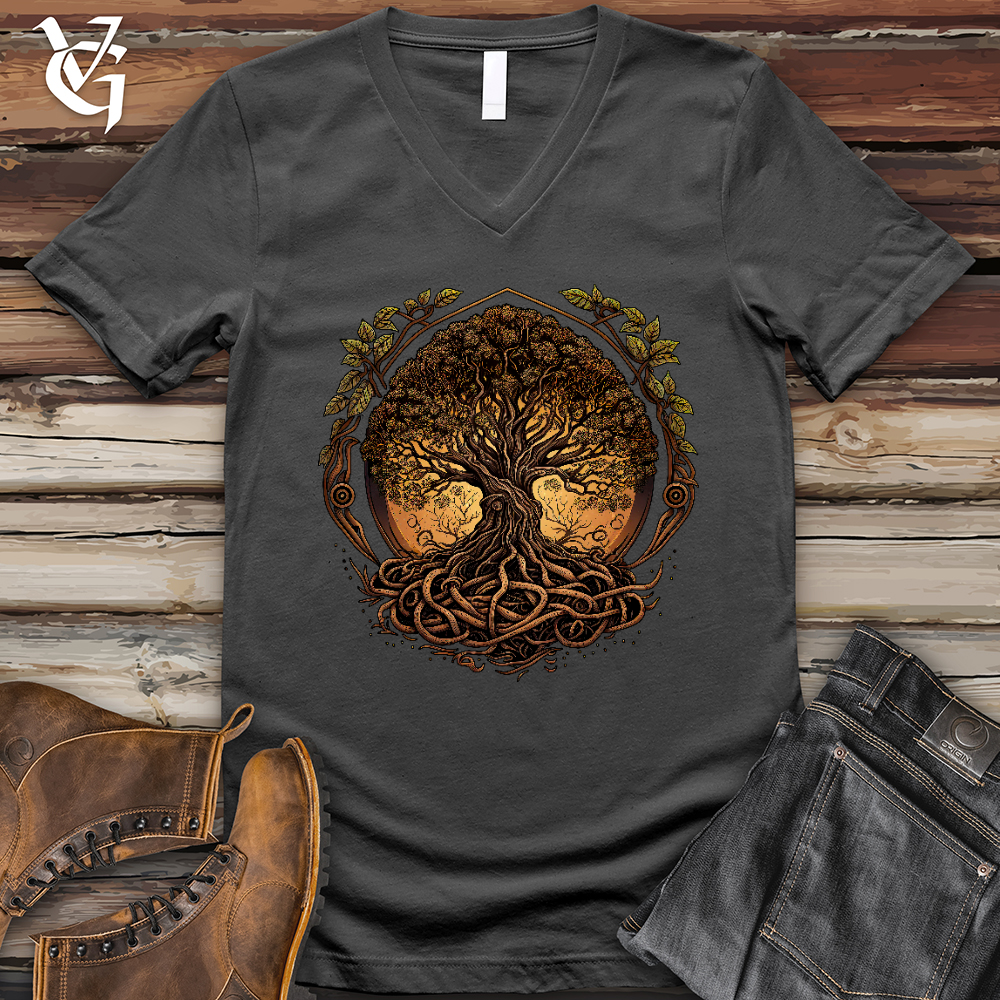 Illuminated Tree V- Neck Tee