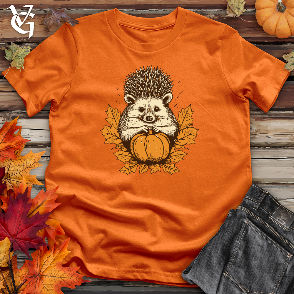 Autumn Crowned Hedgehog Cotton Tee