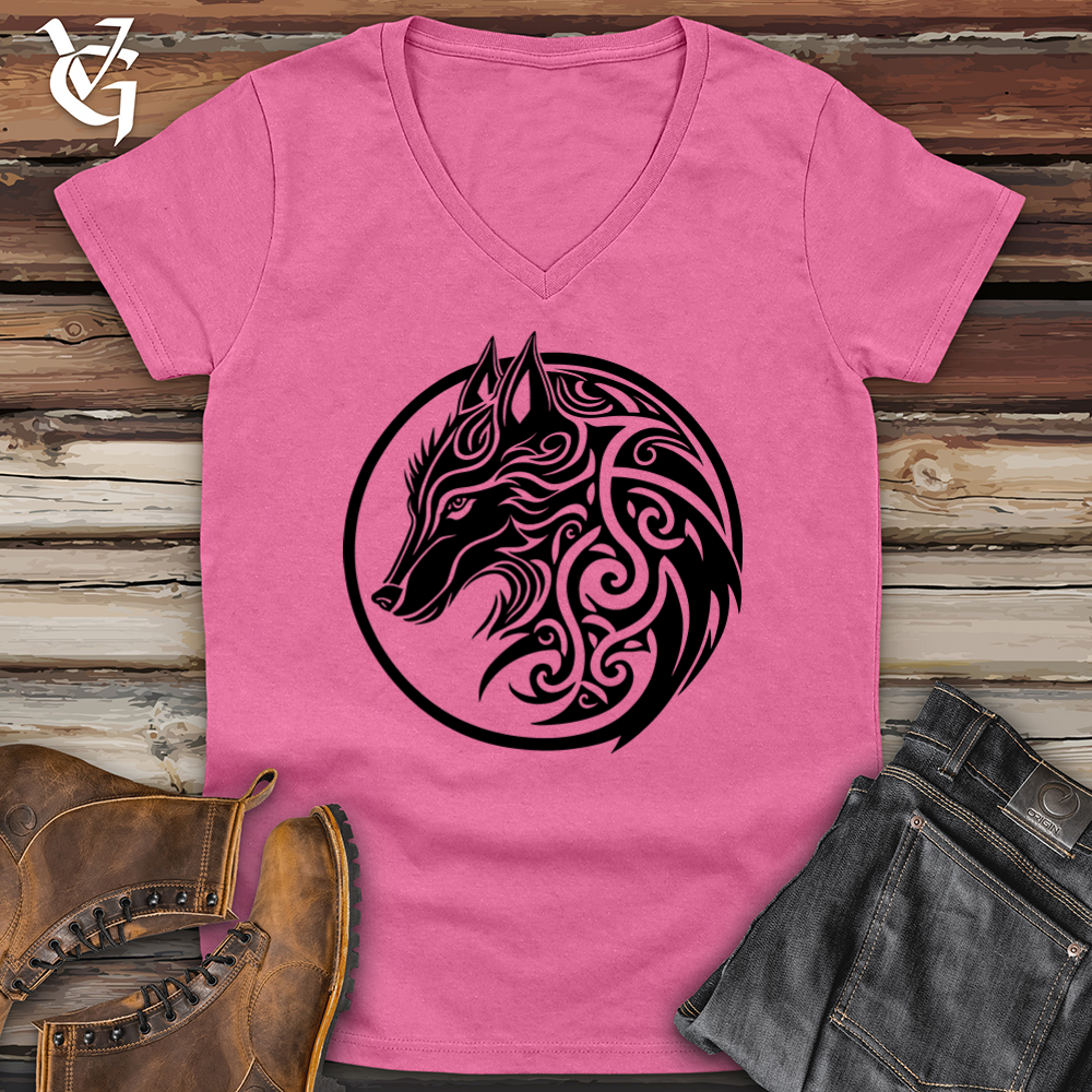 Celtic Wolf Softstyle V-Neck