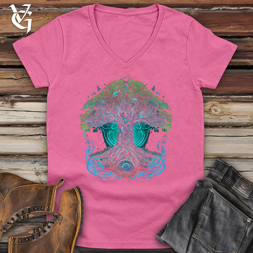 Yggdrasil Spirit Tree Softstyle V-Neck