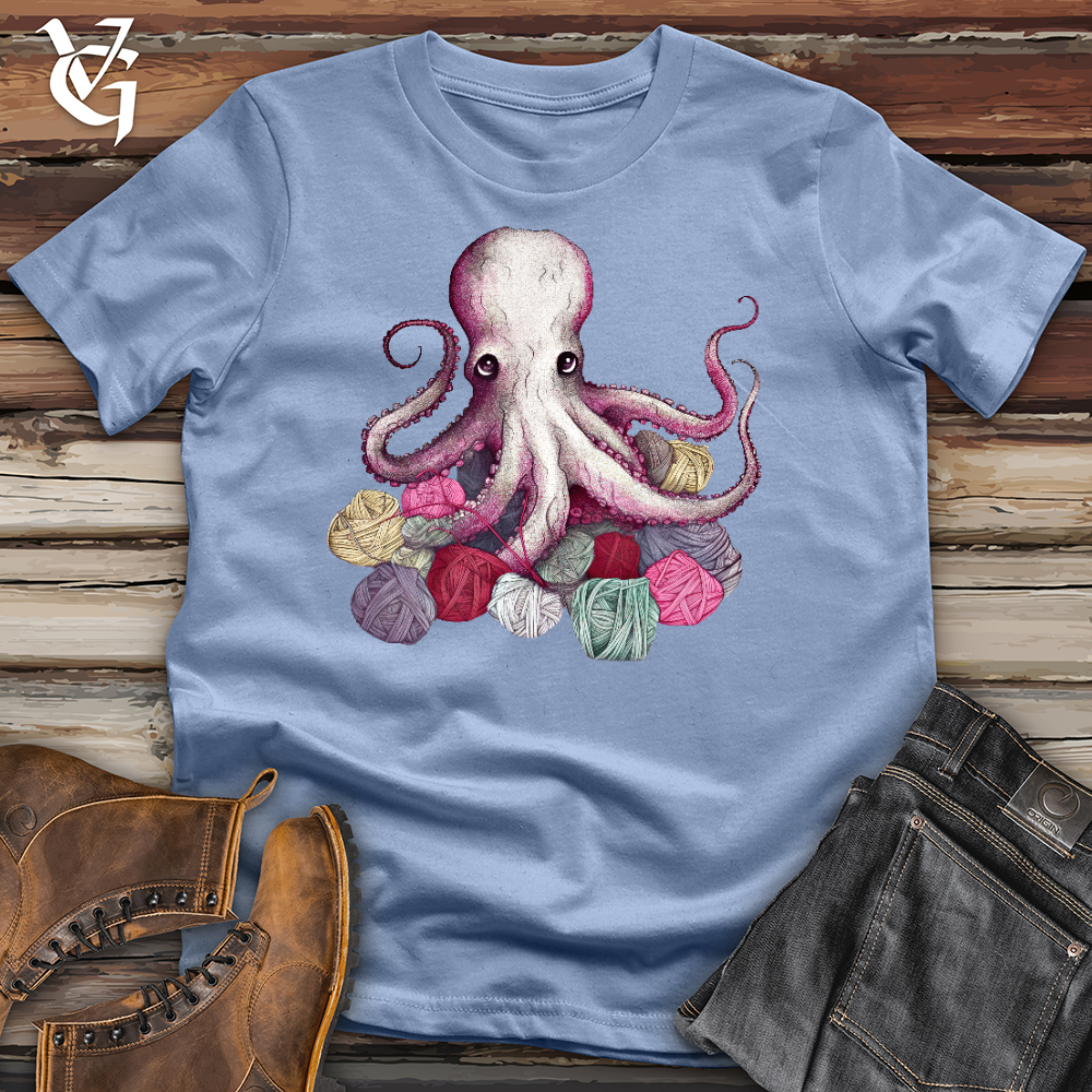 Knitting Octopus Cotton Tee