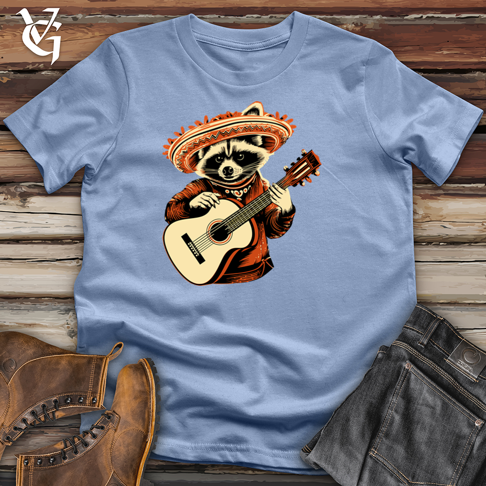Melodic Raccoon Serenade Cotton Tee