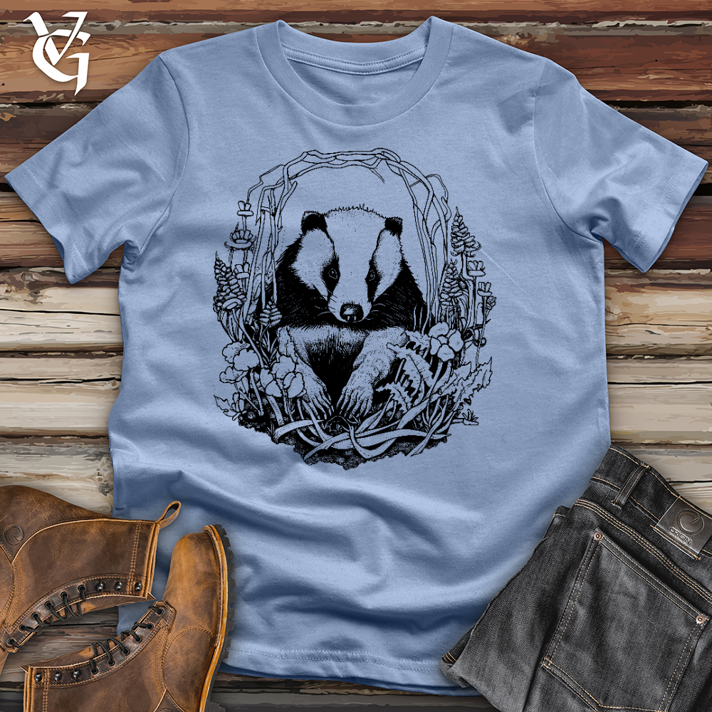 Honey Badger Wreath Cotton Tee