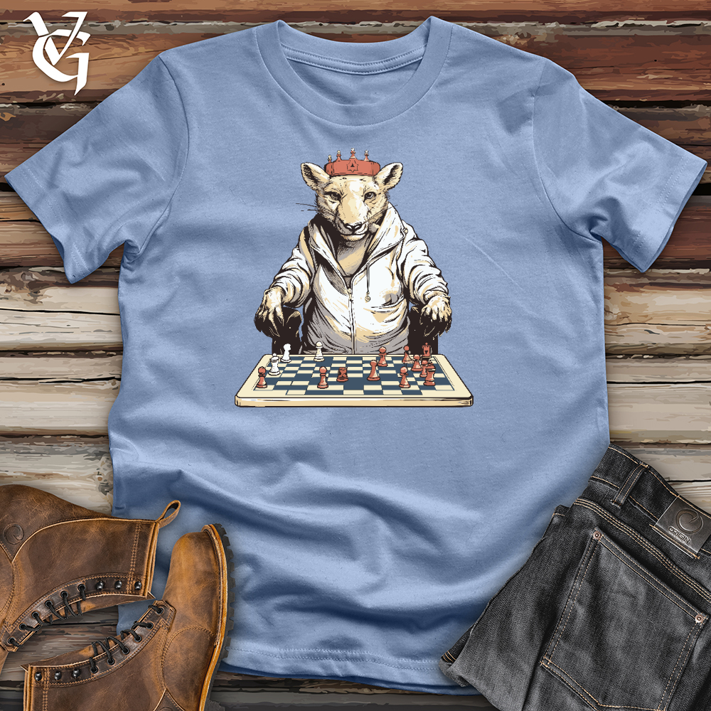 Mouse Playing Chess Cotton Tee