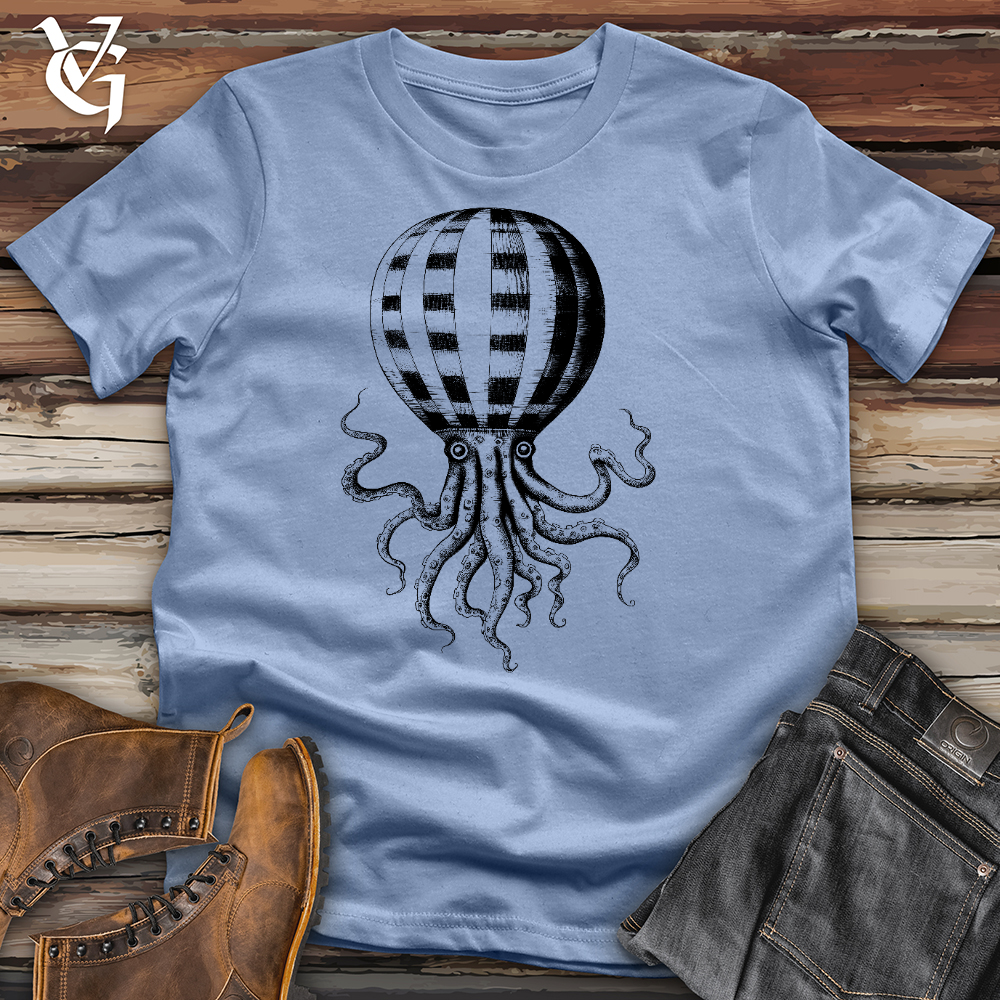 Octopus Hot Air Balloon Cotton Tee