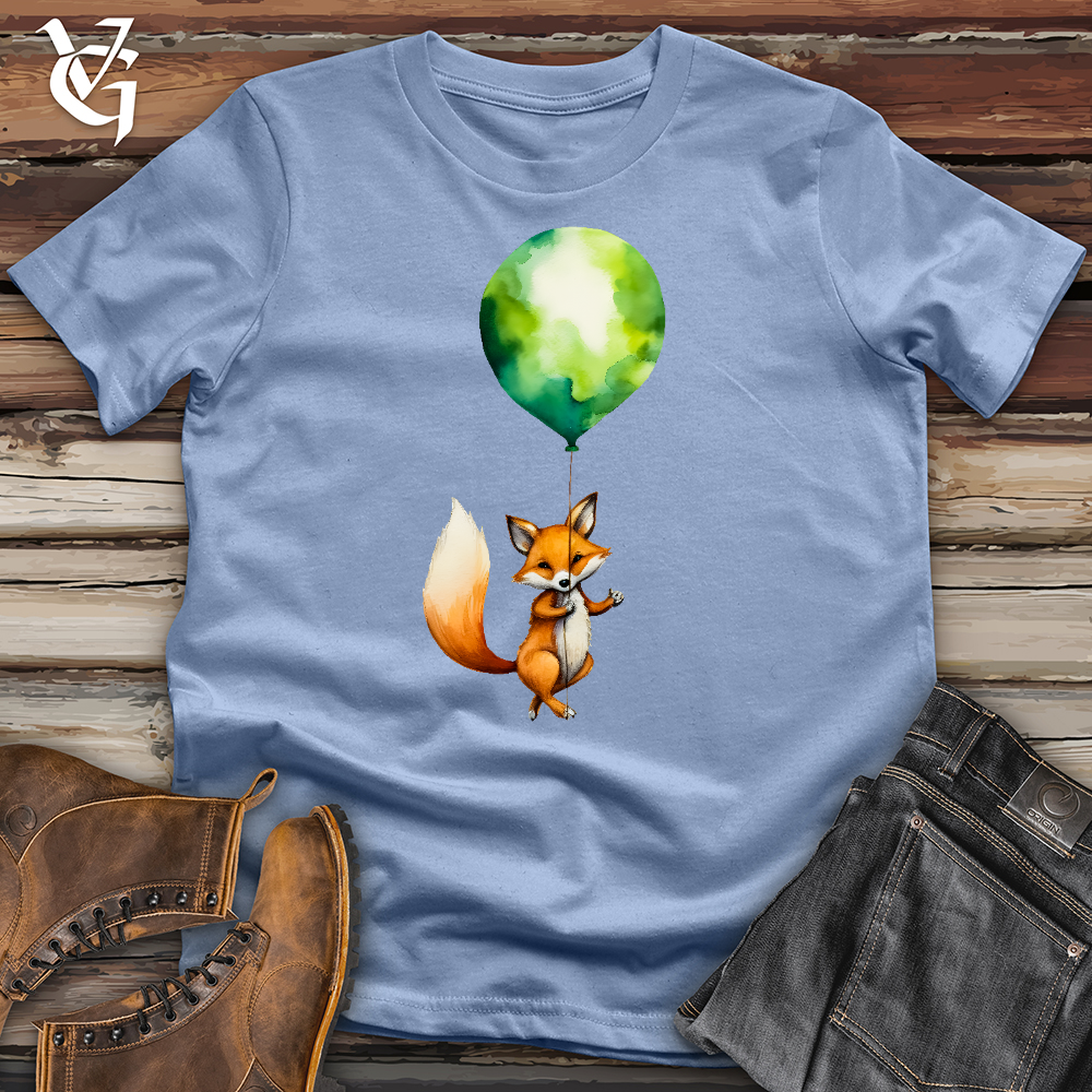 Fox Balloon Floating Cotton Tee