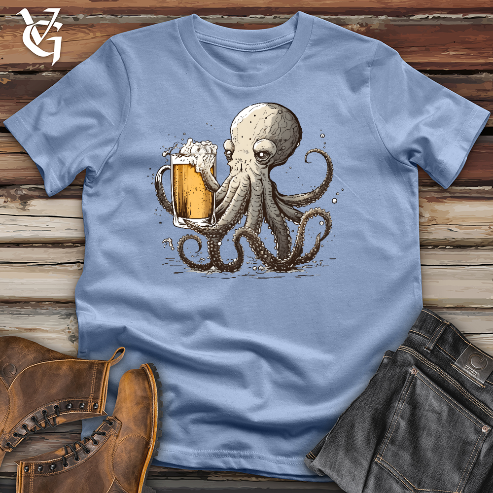 Octopus Happy Hour Cotton Tee