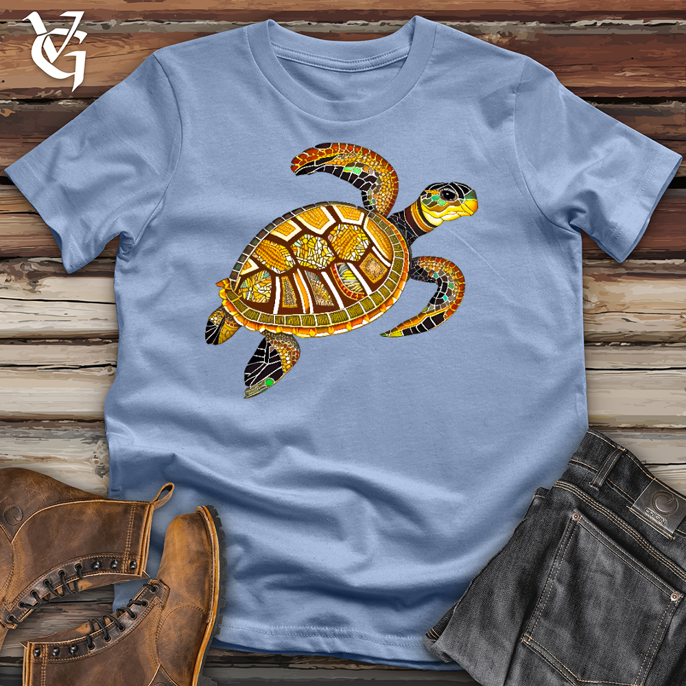 Sea Glass Turtle Cotton Tee