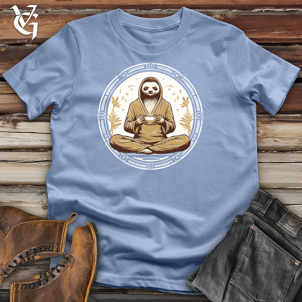 Zenful Sloth Sip Cotton Tee