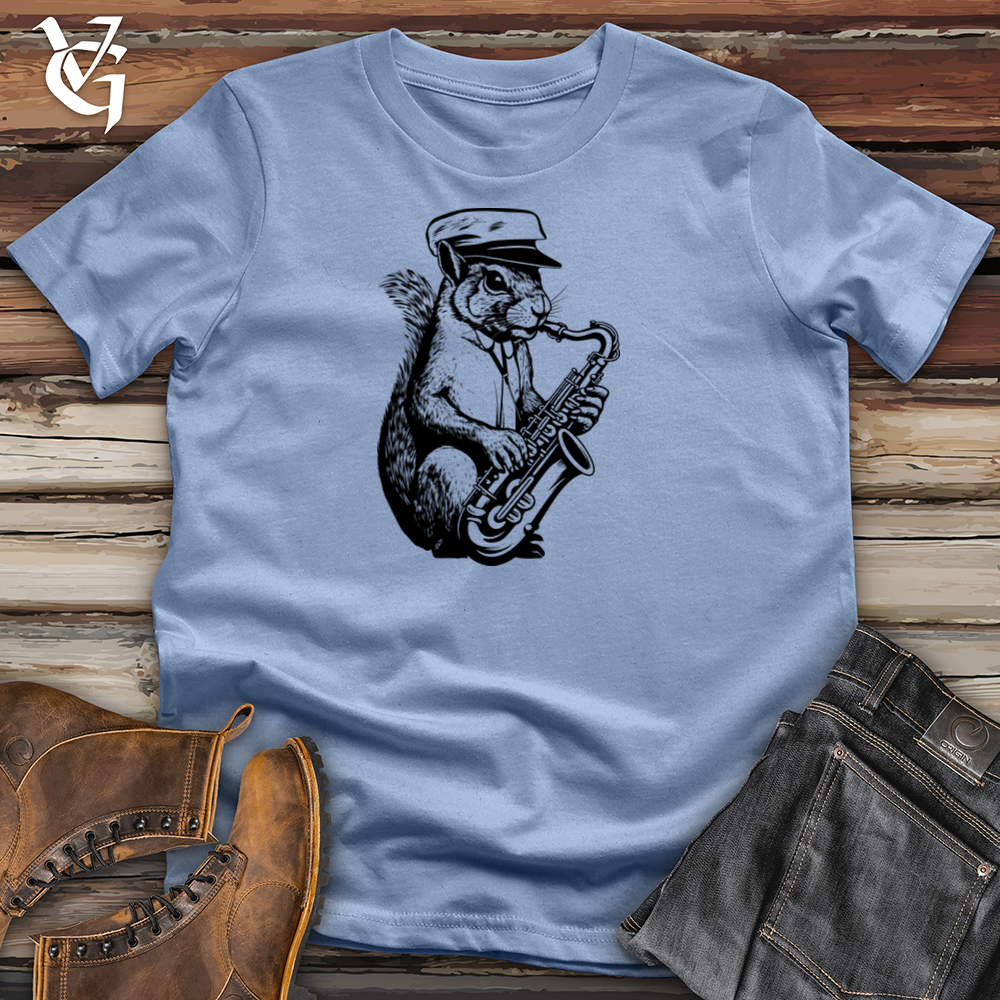 Jazzy Squirrel Serenade Cotton Tee