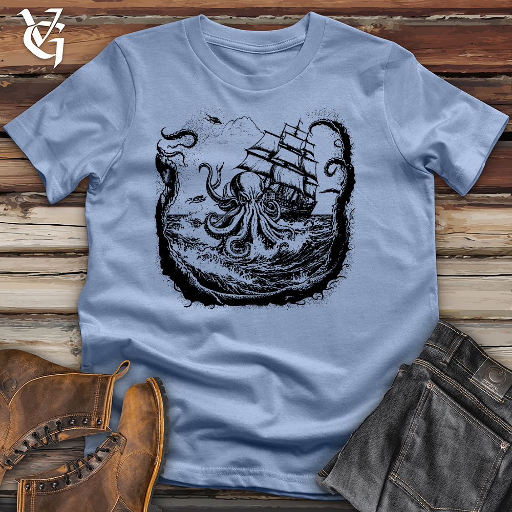 Octopus At Sea Cotton Tee