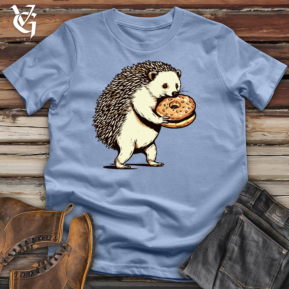 Hedgehog Eating Donut Cotton Tee