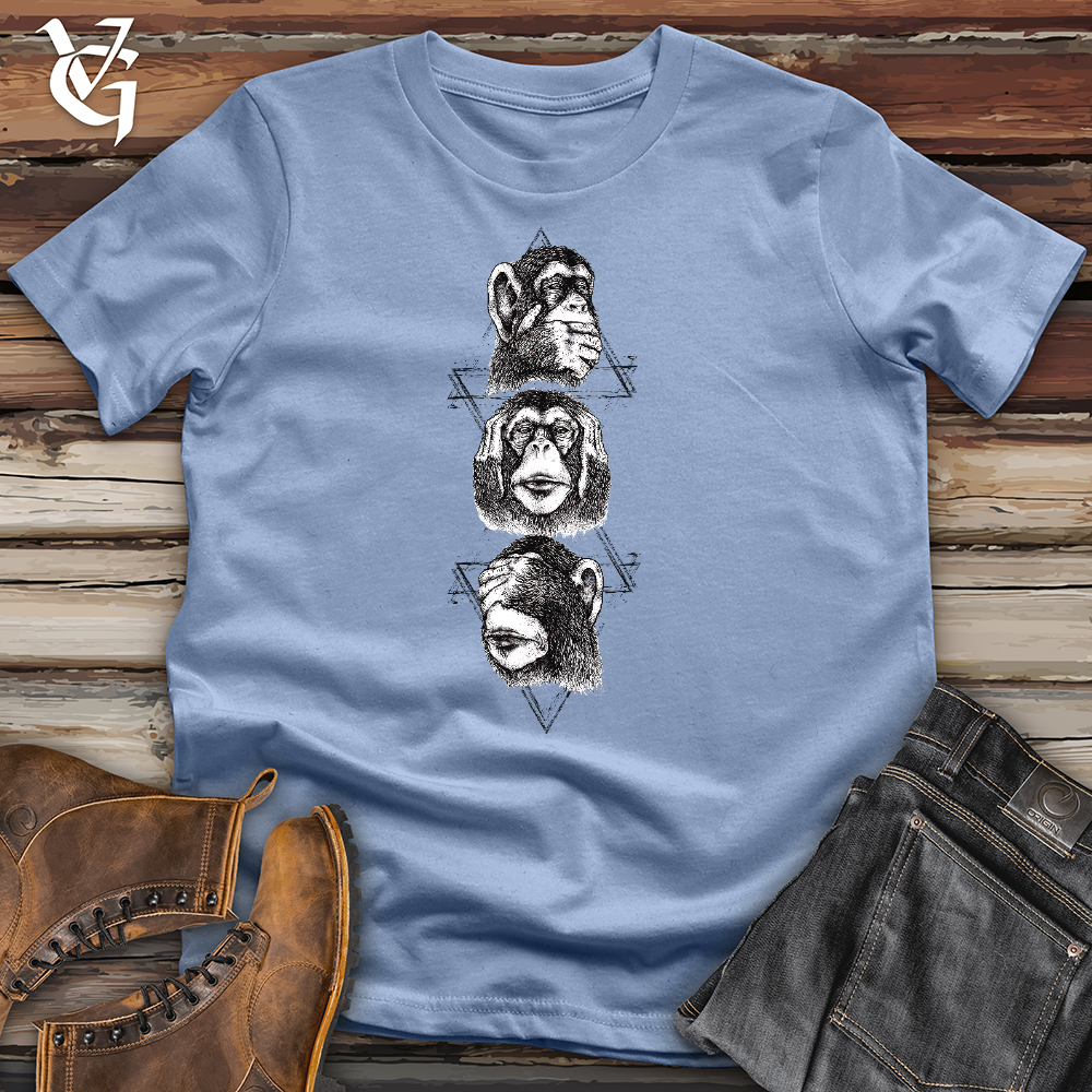 Three Monkeys Cotton Tee