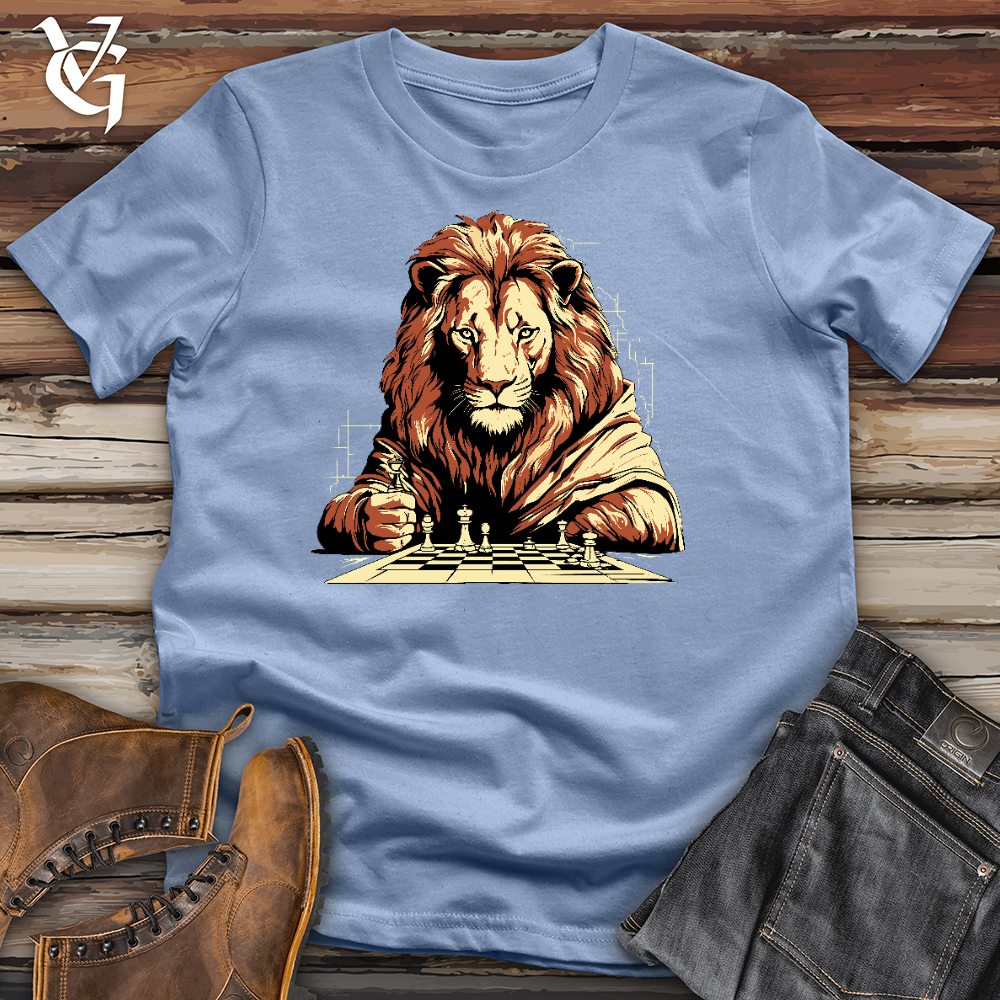Lion Play Chess Cotton Tee