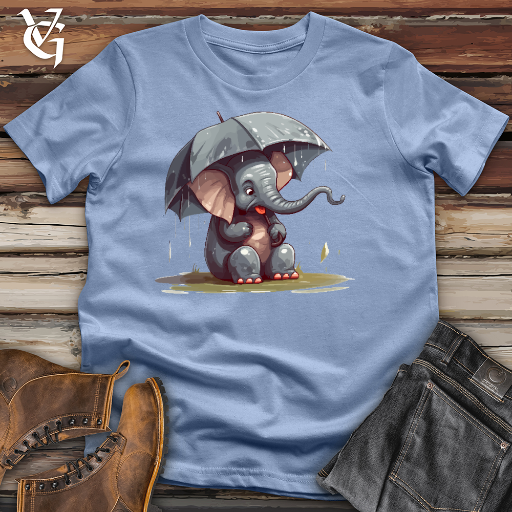 Elephant In a Deluge Cotton Tee