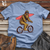 Sasquatch Surfer Bike Cotton Tee