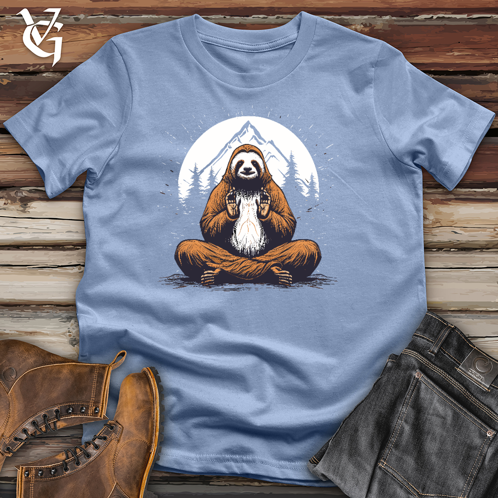 Sloth Doing Yoga Cotton Tee