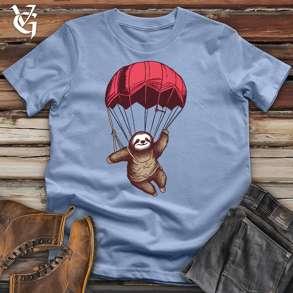 Skydiving Sloth Cotton Tee