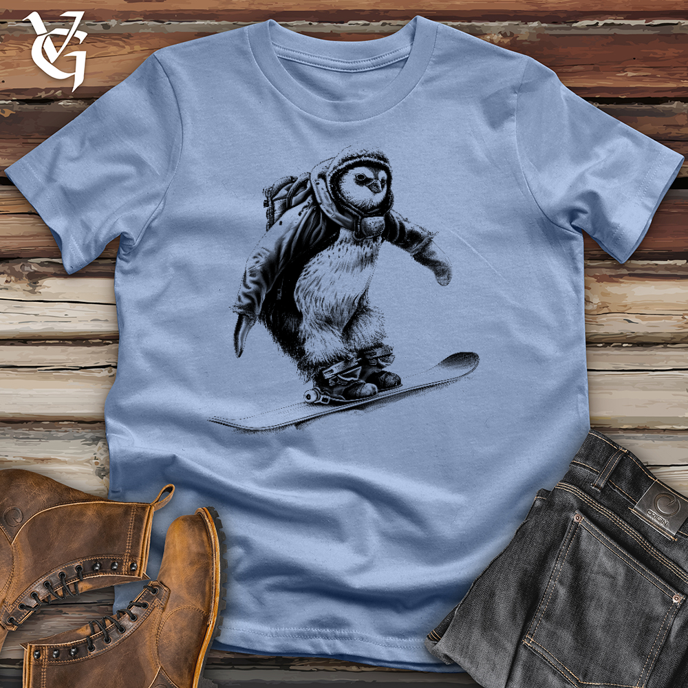 Penguin On Skates Cotton Tees