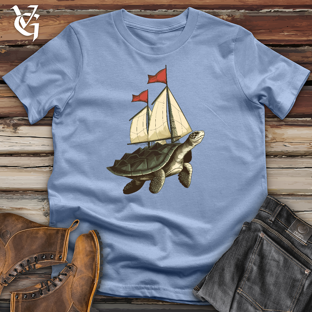 Turtle Sailboat Cotton Tee