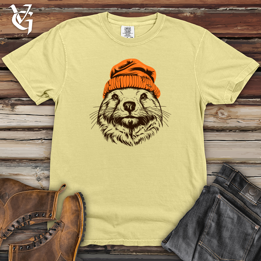 Beaver Timber Cozy Beanie Delight Heavy Cotton Comfort Colors Tee