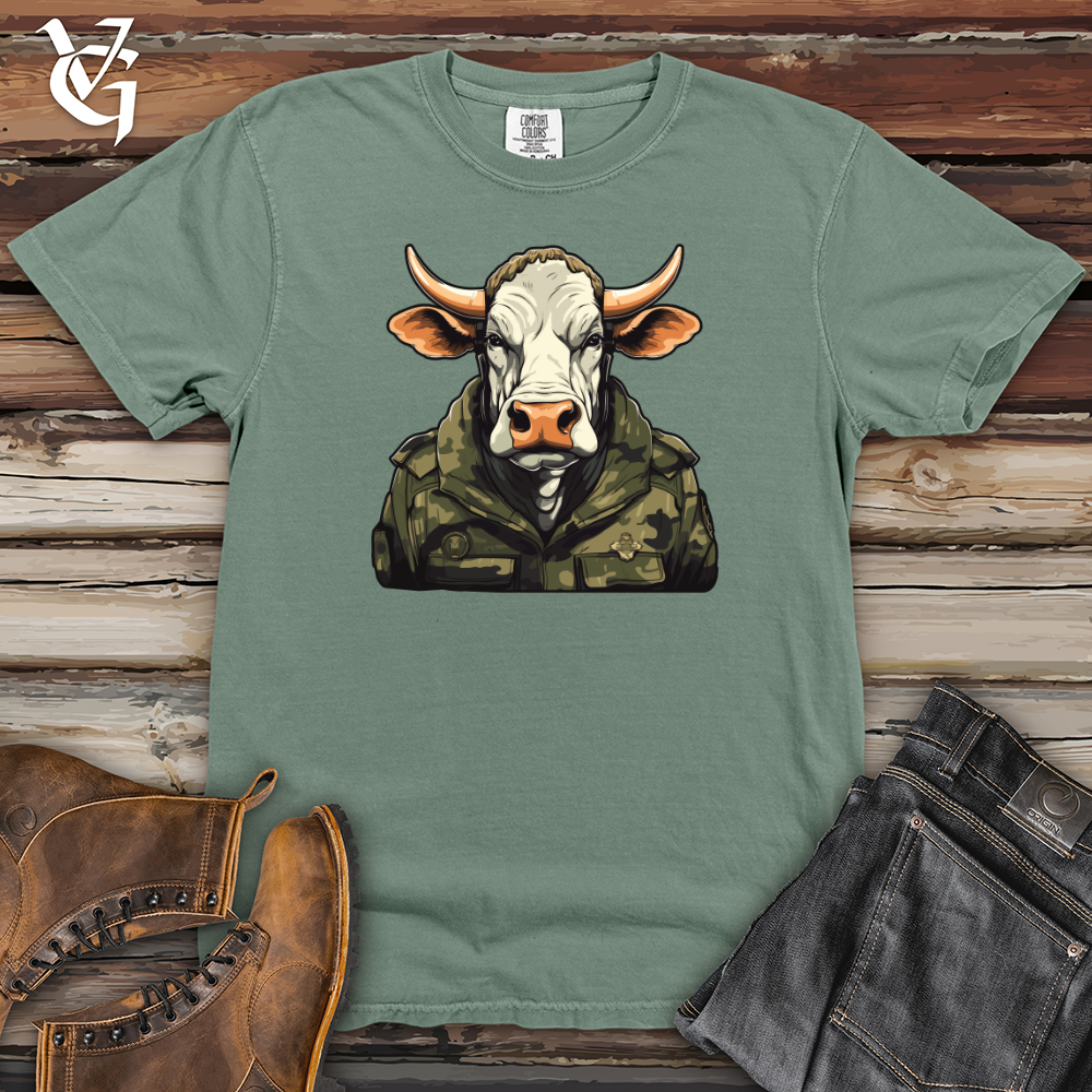 Cow Camo Army Combat Brigade Heavy Cotton Comfort Colors Tee