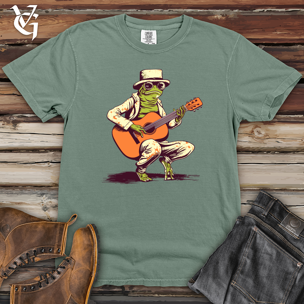 Vintage Guitar Frog Heavy Cotton Comfort Colors Tee
