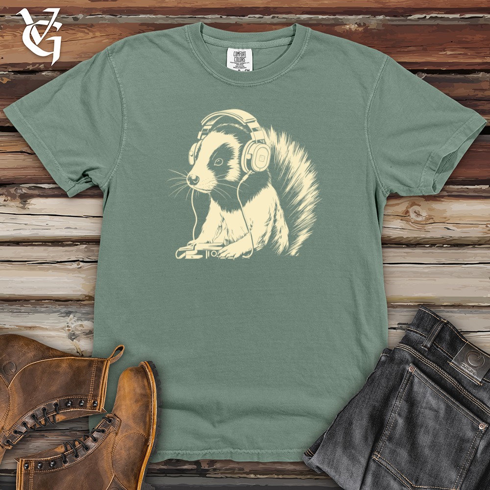 Skunk Headphone Harmony Heavy Cotton Comfort Colors Tee