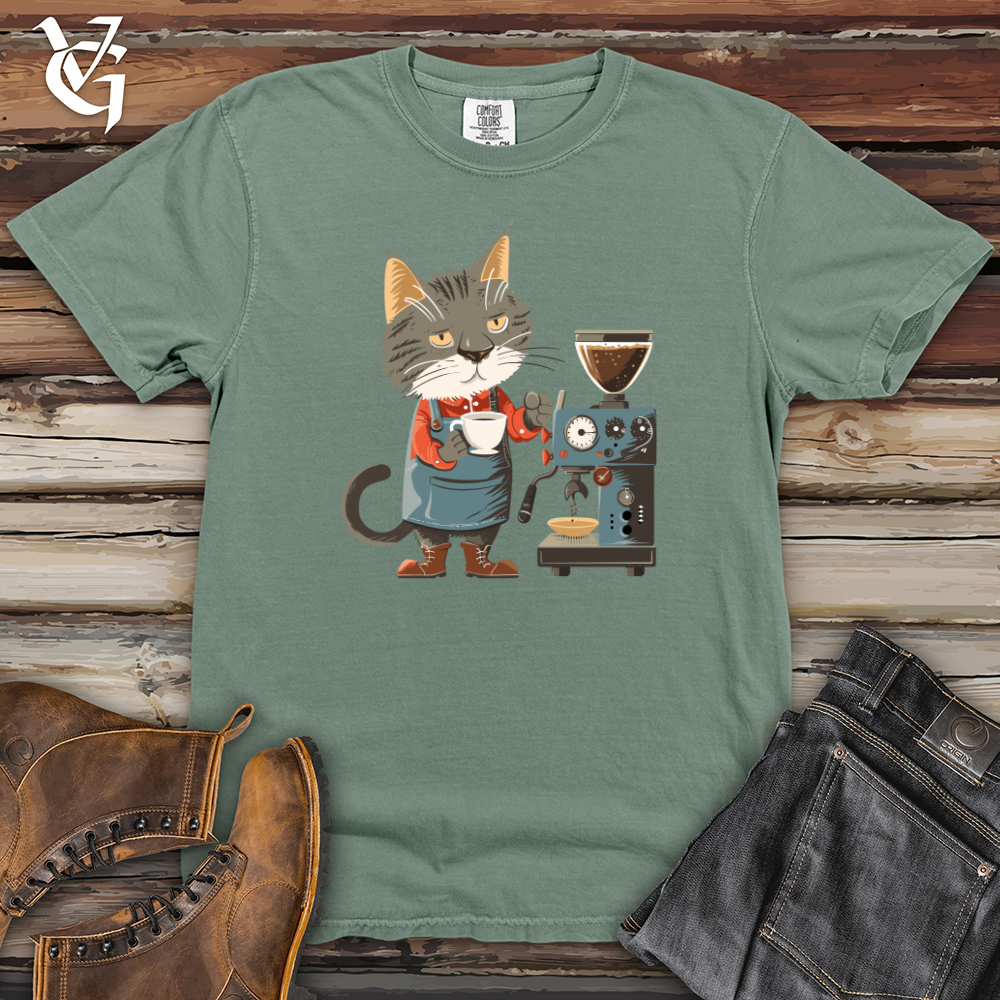 Cat Barista Brew Heavy Cotton Comfort Colors Tee