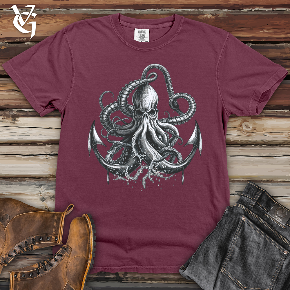 Anchored Octopus Heavy Cotton Comfort Colors Tee
