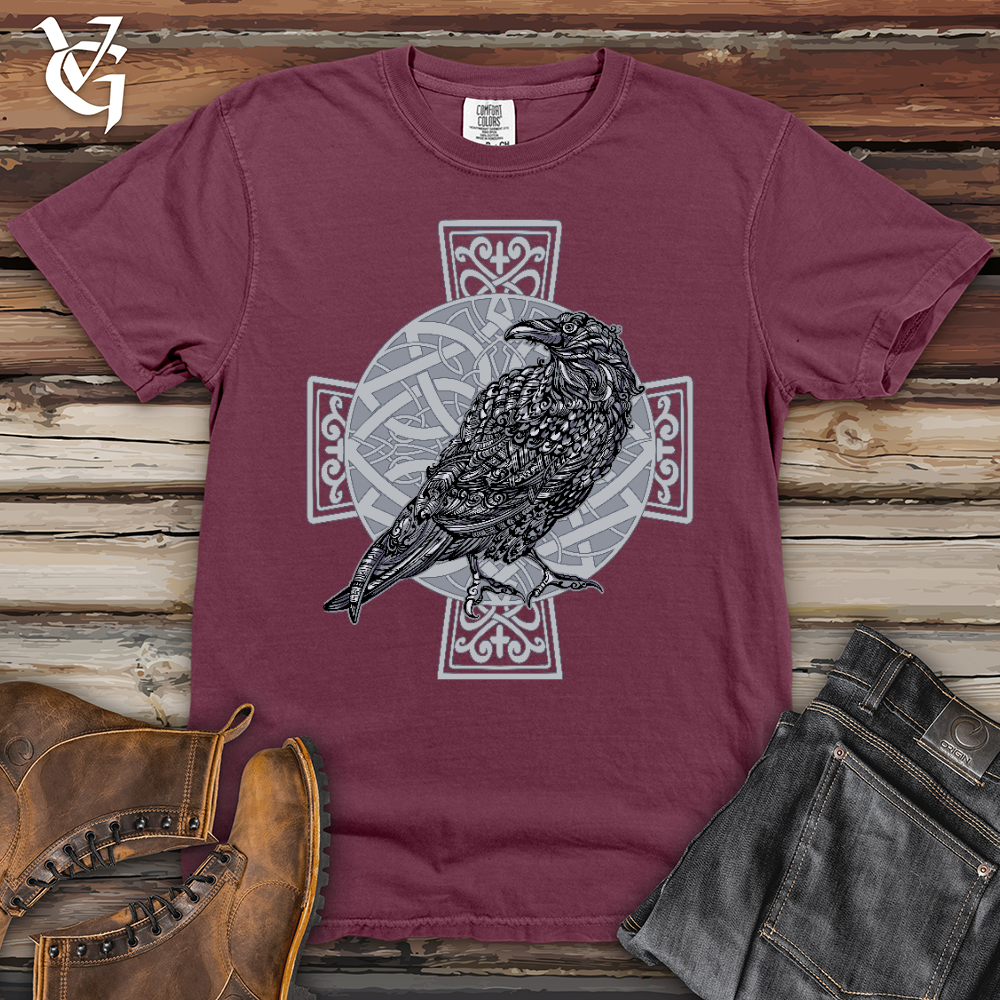 Celtic Cross Raven Heavy Cotton Comfort Colors Tee