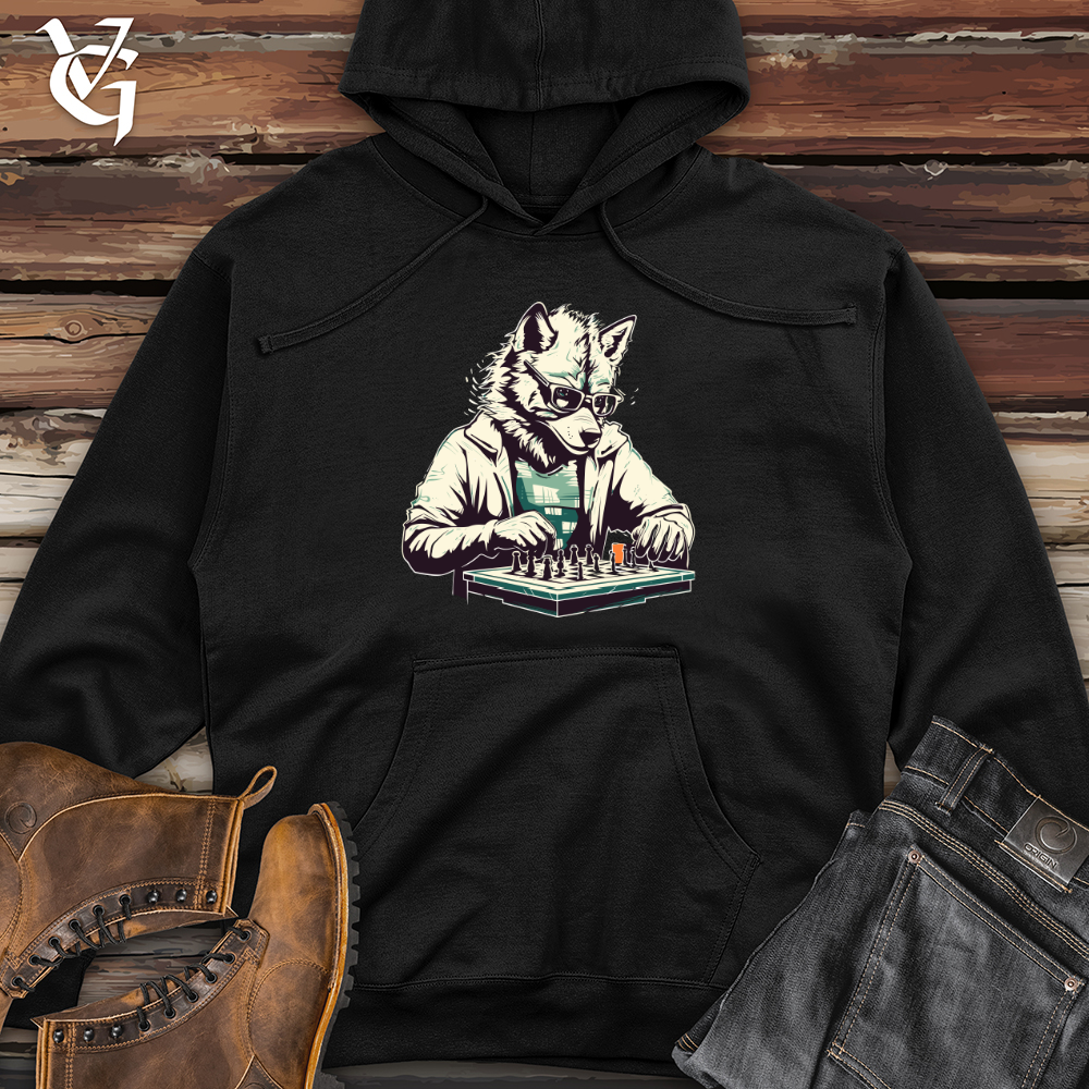 Strategic Lupine Gambit Midweight Hooded Sweatshirt