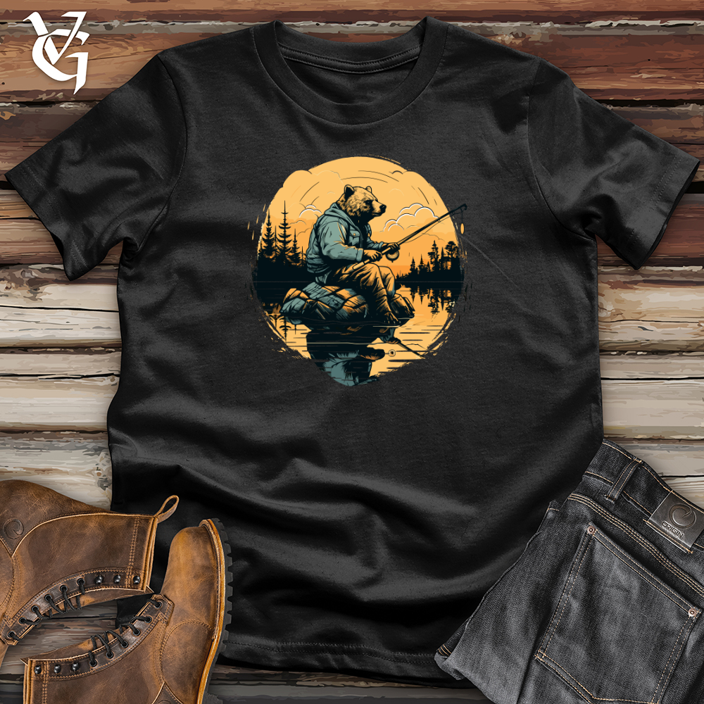 Bear Lakeside Fishing Softstyle Tee