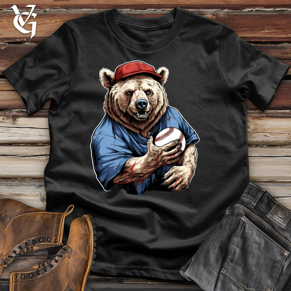 Pitching Bear Cotton Tee