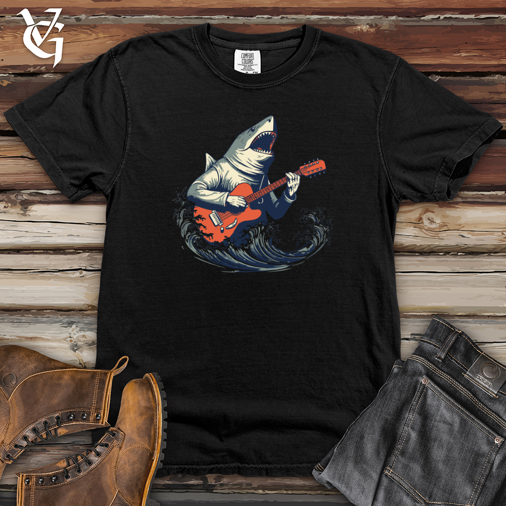 Shark Deep Dive Guitar Groove Heavy Cotton Comfort Colors Tee